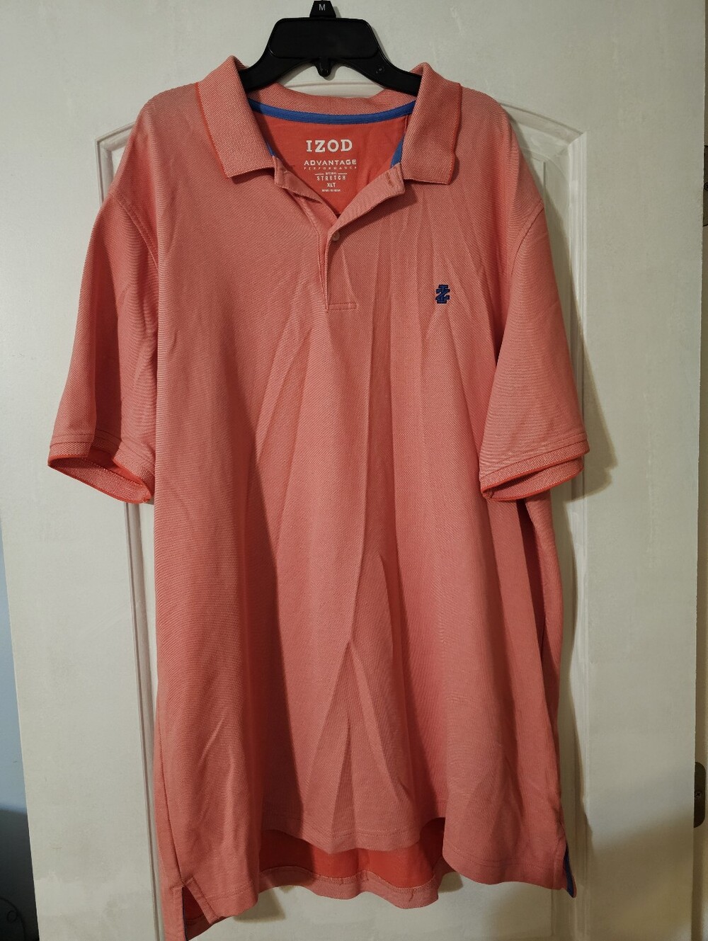 Izod Coral Short-Sleeve Polo with Embroidered Logo